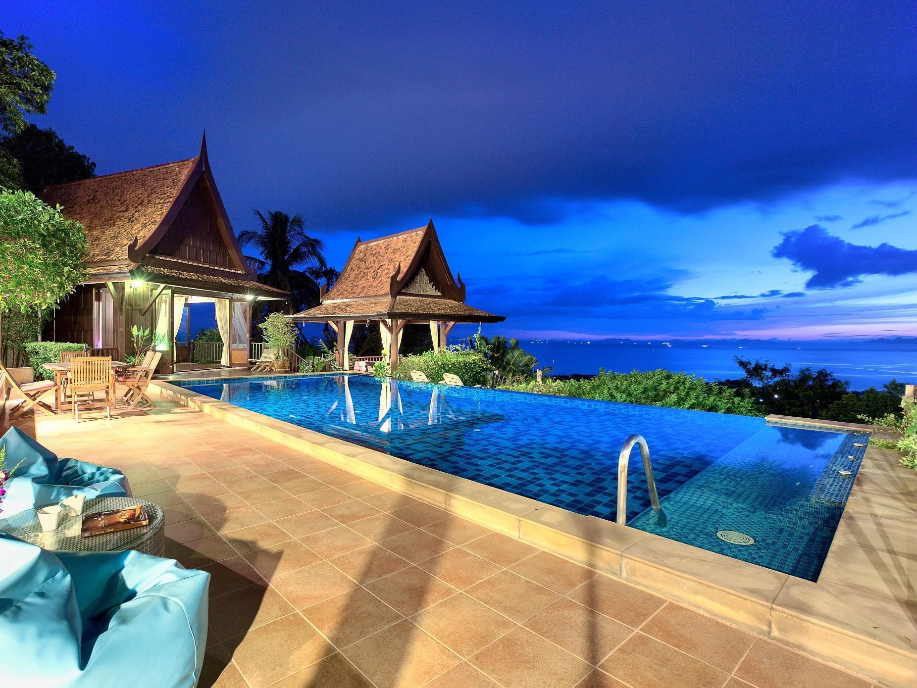 Villa Thai Teak - Panoramic Sea & Sunset Views Ko Samui Exterior foto